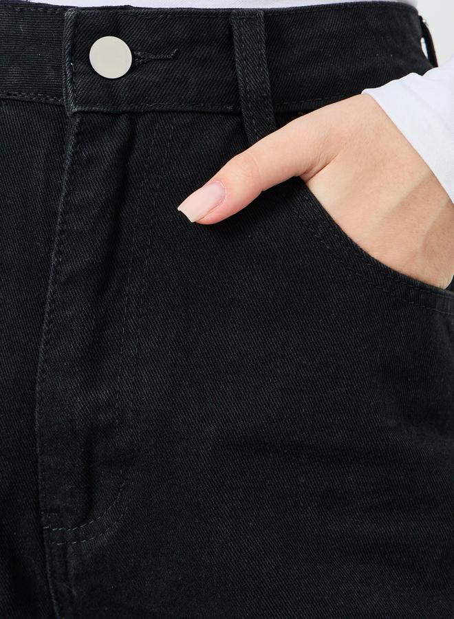 Styli Women Black Wide Leg Jeans - Image 2